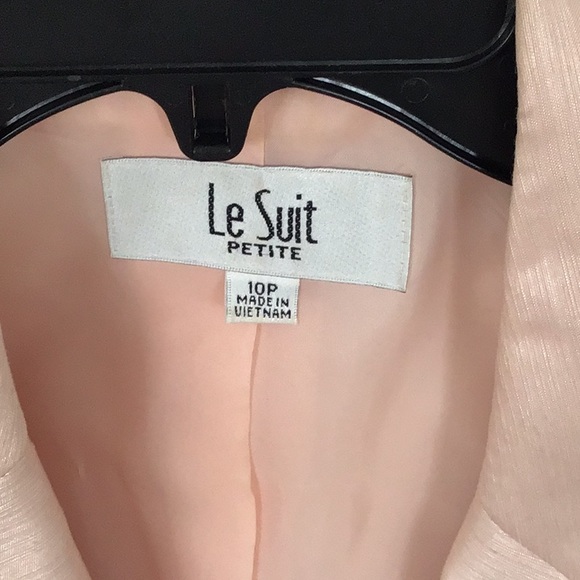LeSuit Peach Shatung Suit Sz 10P - Picture 2 of 4